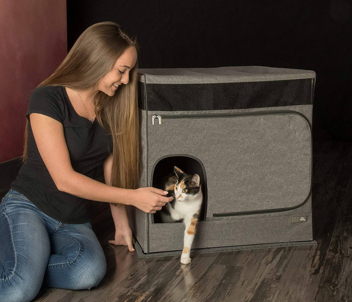 Soft Charcoal Litter Box A2670