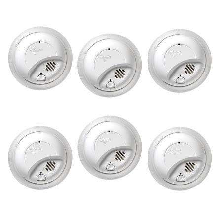 Hardwired Smoke Alarm with Battery Backup 6 Pack A50768