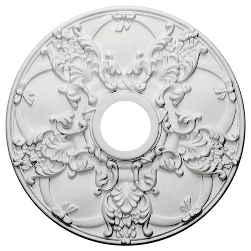 18x22OD x 3 1/2x22ID x 1 3/8x22P Hand-Painted Stone Hearth Crackle Ceiling Medallion G37350