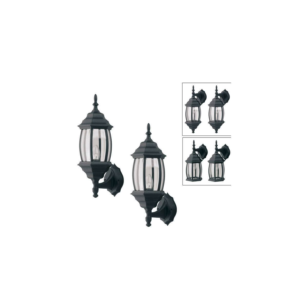 Black Outdoor Uplight V3863