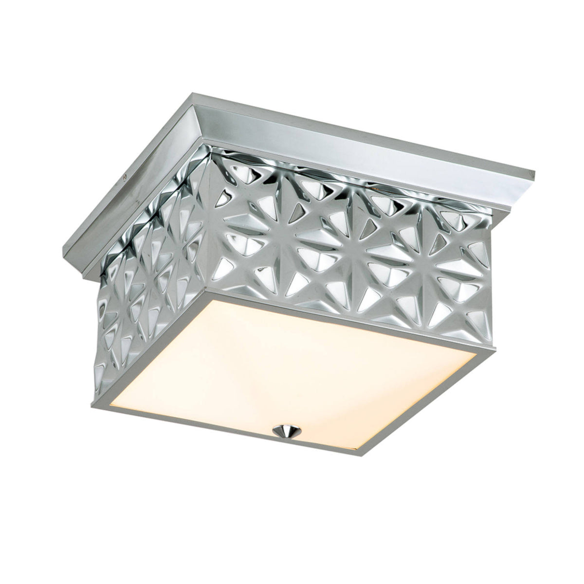 Chrome Square Flush Mount C537824