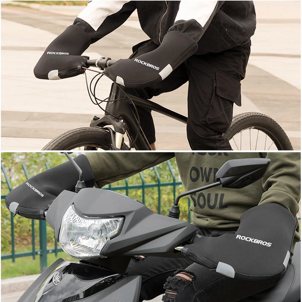 Windproof Water Resistant Neoprene Handlebar Mittens P53184