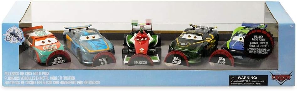 5 Pack Die Cast Racer Pullback Cars O945342