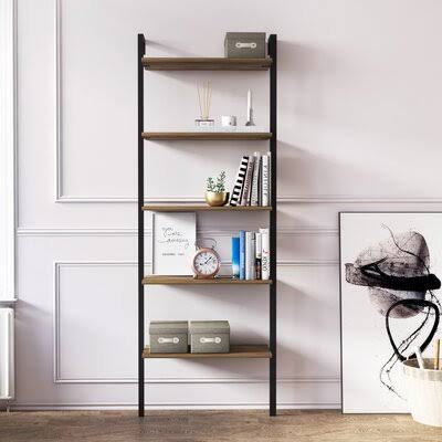 71x22 H x 26x22 W Steel Ladder Bookcase U781670