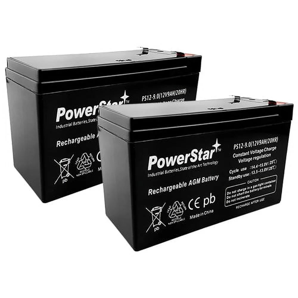 12V 9AH Sealed Lead Acid Battery 2Pack Z75933