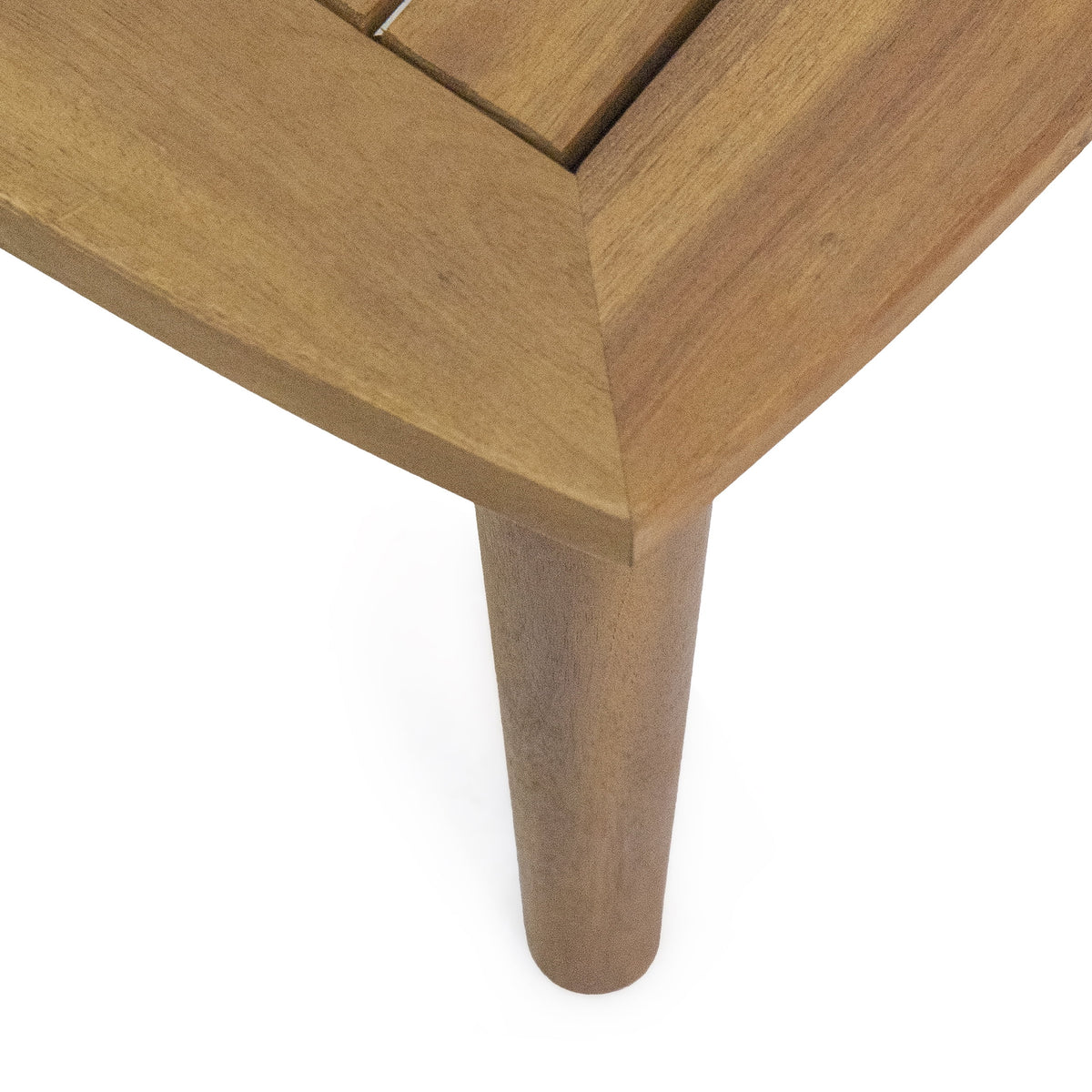 Acacia Wood Loveseat Set with Coffee Table P7349
