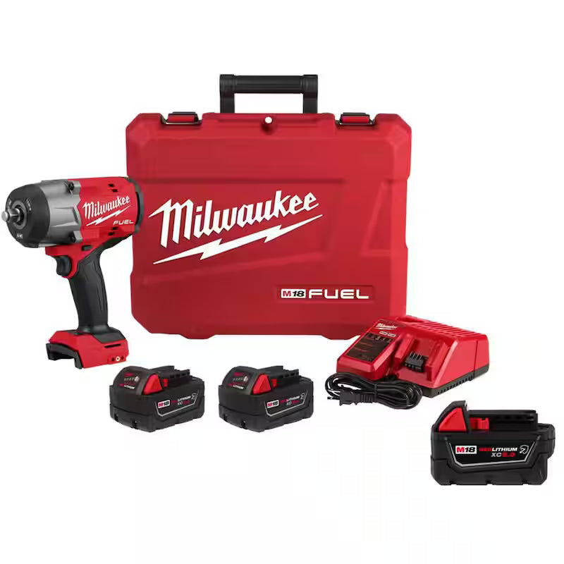 18V Lithium-Ion Brushless Cordless 1/2 in. Impact Wrench Kit M8449