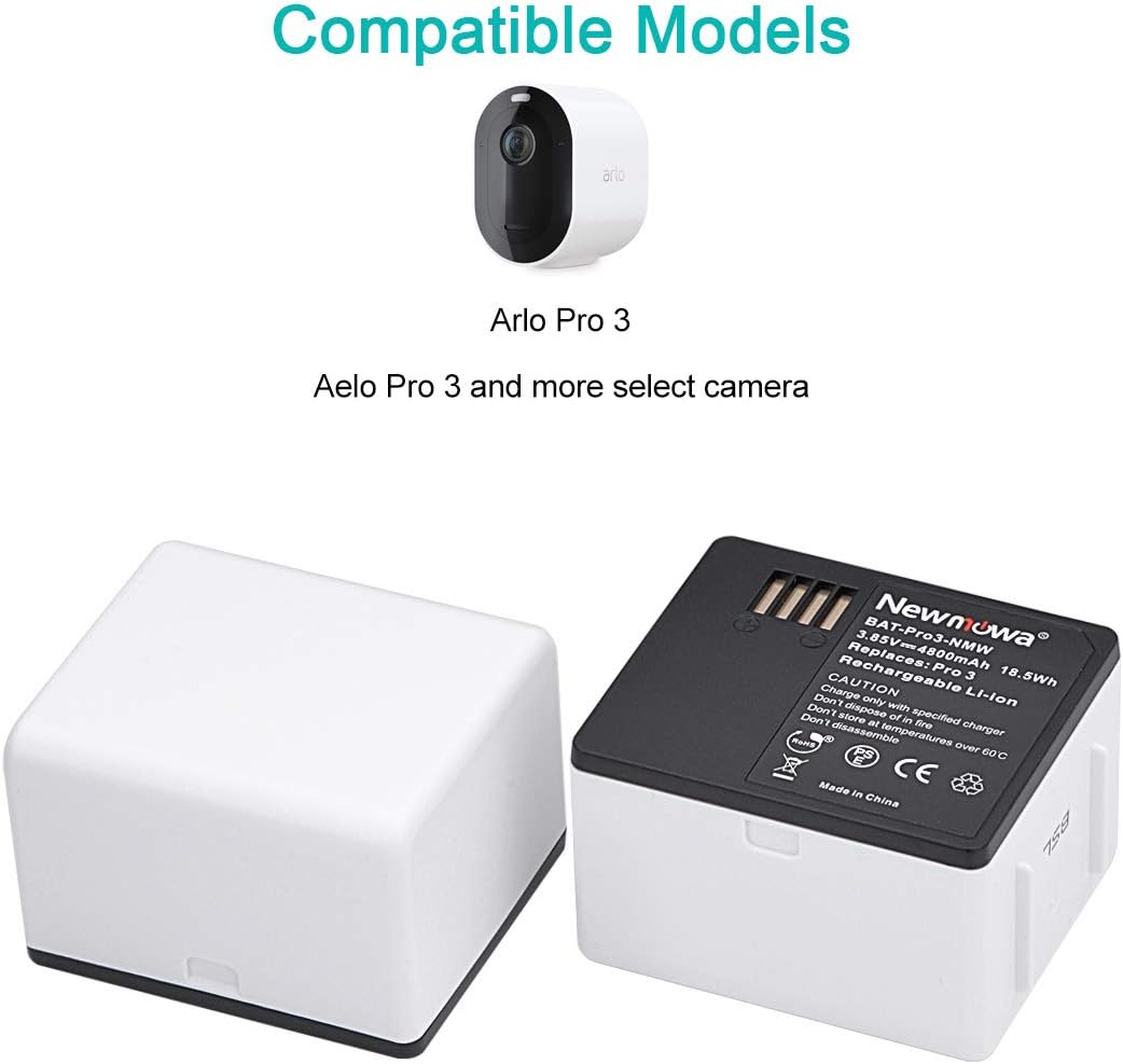 Replacement Battery and Dual USB Charger Kit for Arlo Ultra and Arlo Pro 3 V13803