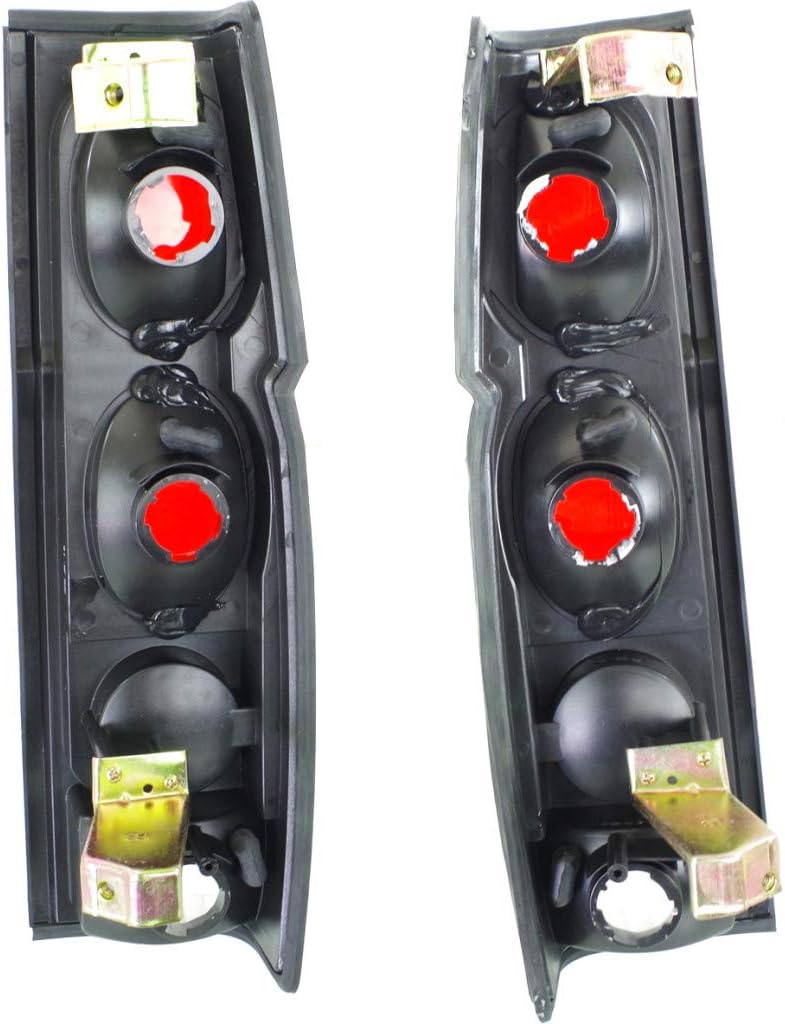 Black Clear Lens Tail Light Assembly for Nissan D21 L992