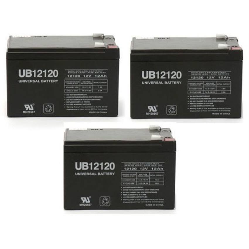12V 12Ah F2 Battery 3 Pack Q548