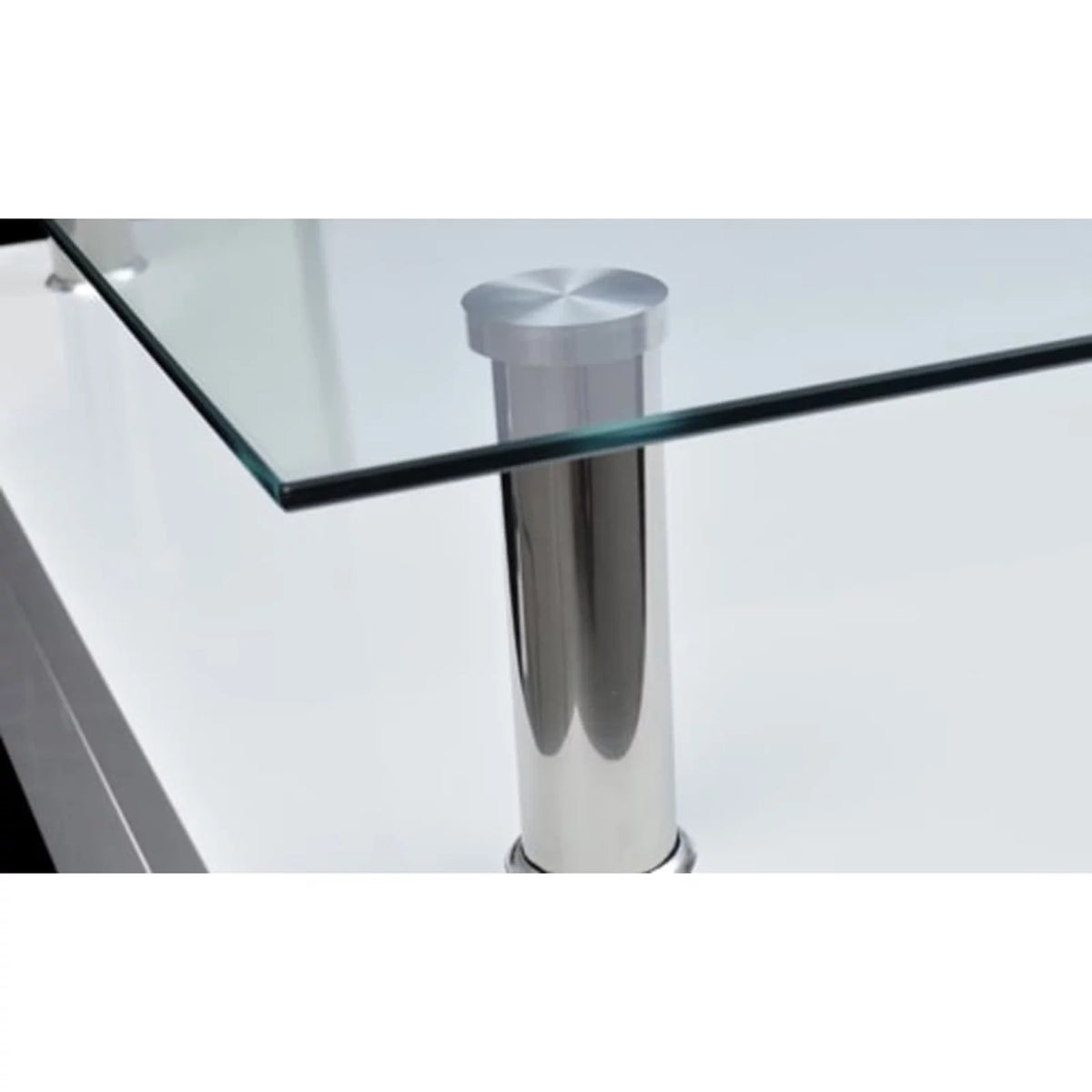 White High Gloss Coffee Table with Tempered Glass Top Q741