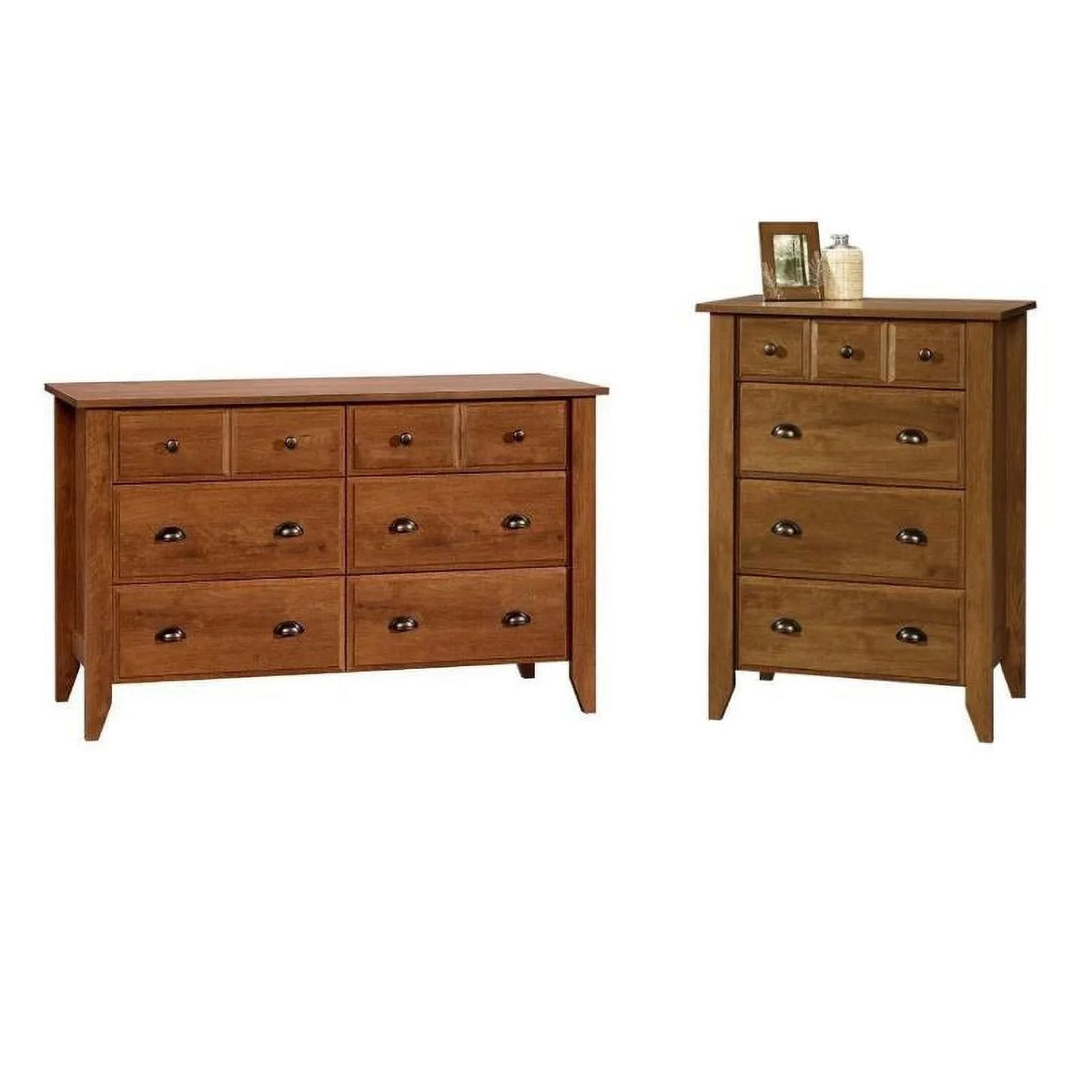 Oiled Oak Dresser and Chest R743