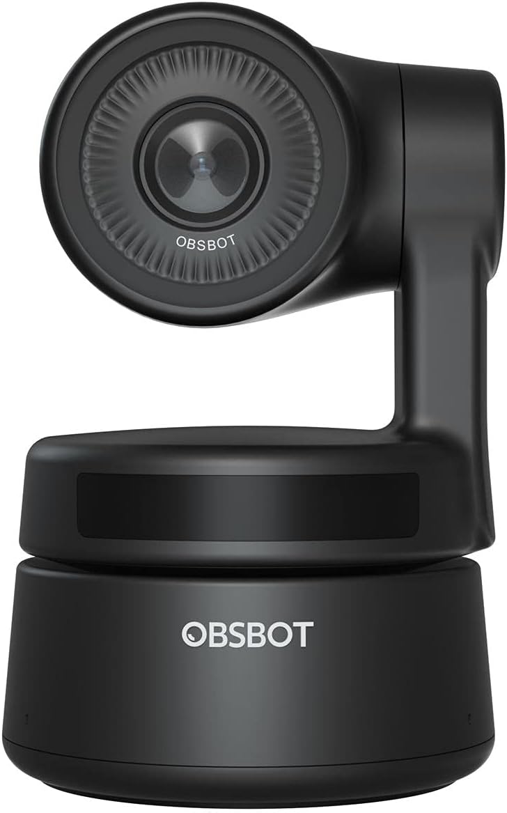 Full HD PTZ Webcam with Dual Microphones and USB Extension Cable Black W44435