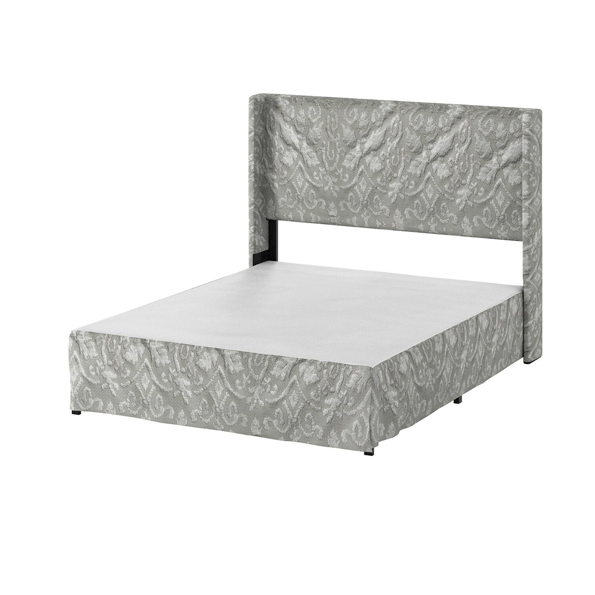 King Upholstered Bed with Washable Slipcover W7455