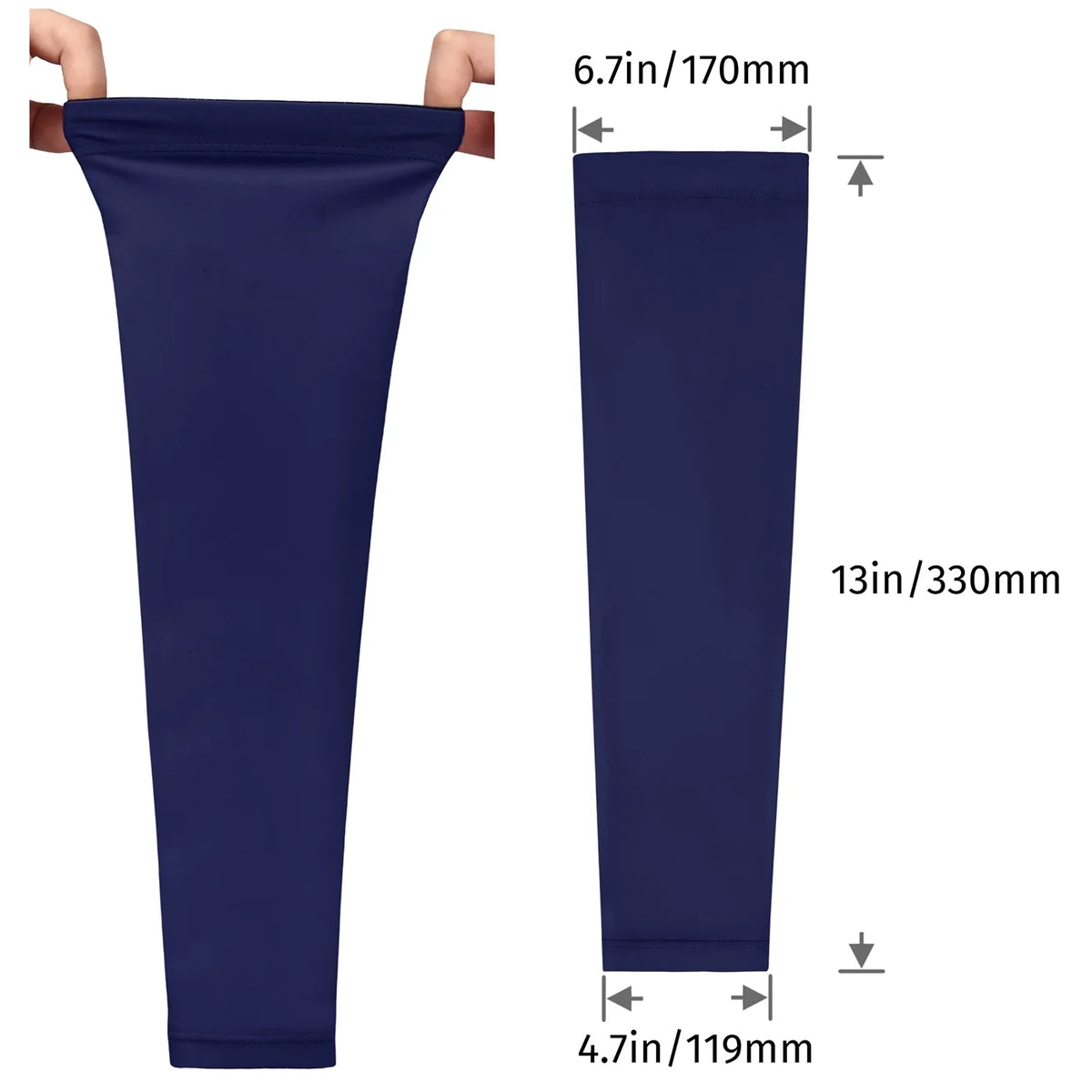 Navy Blue Compression Arm Sleeves C461