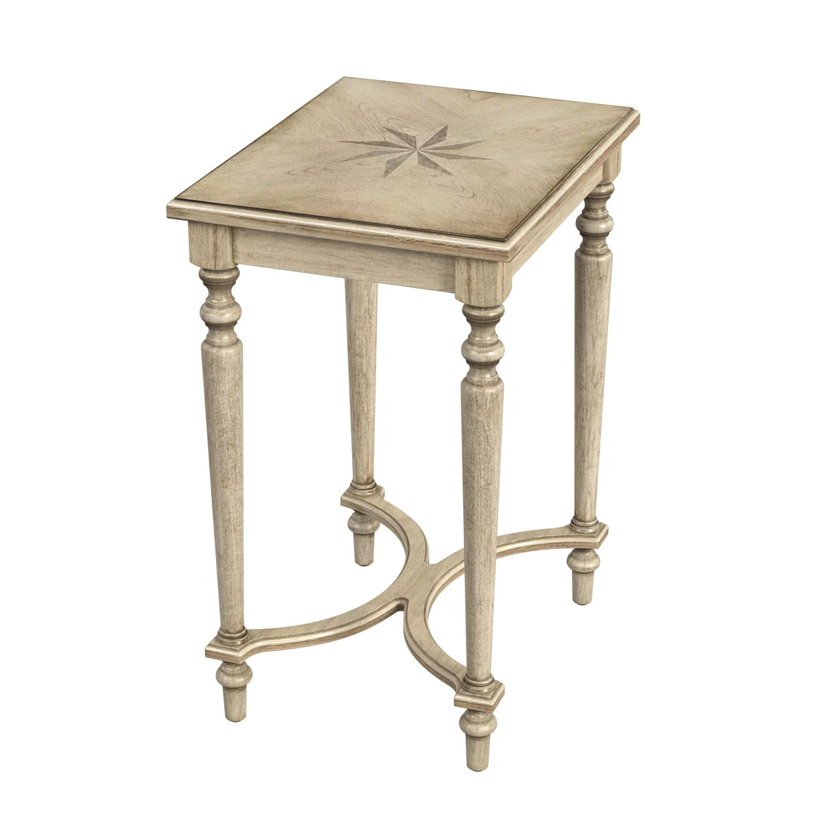 Solid Wood Inlay Accent Table L95685