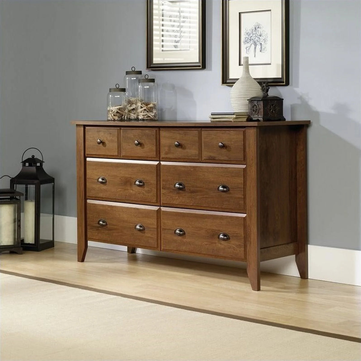 Oiled Oak Dresser and Chest R743