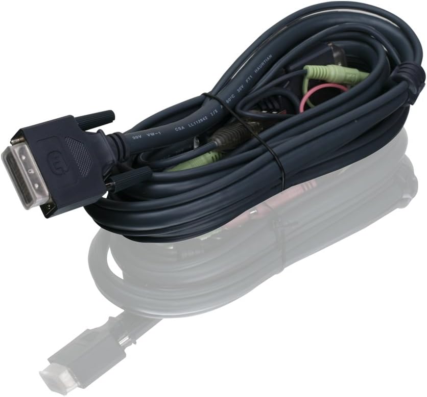 6 Feet DVI-I USB KVM Cable Pack of 2 B77627