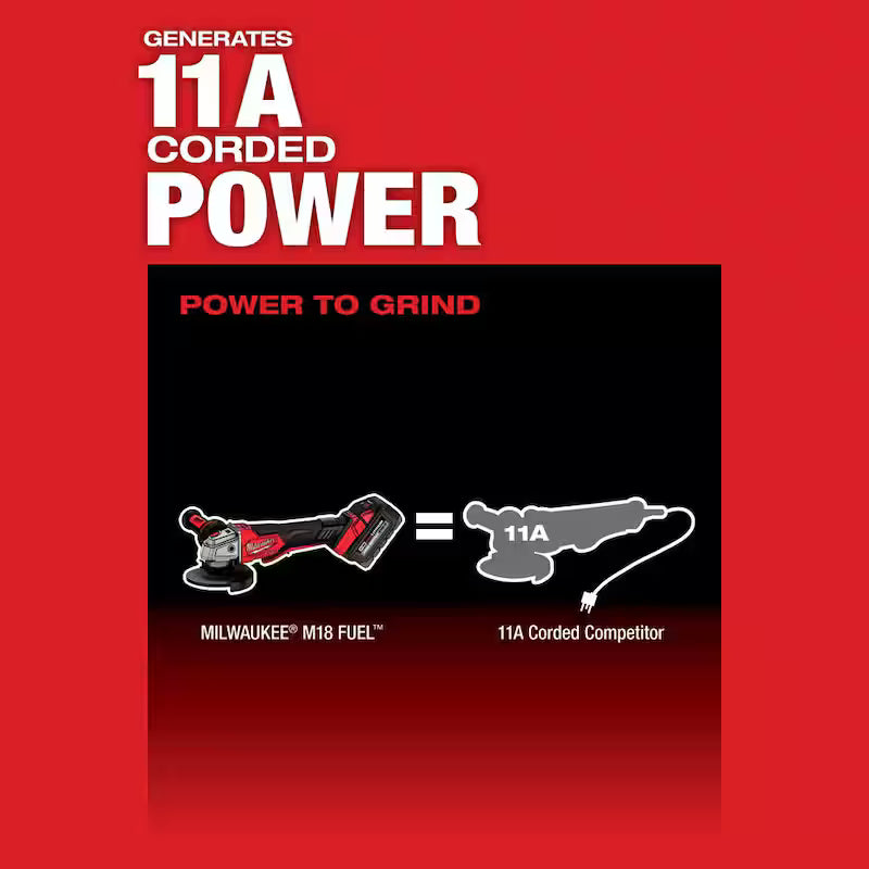18-Volt Lithium-Ion Brushless Cordless 4-1/2 in./5 in. Grinder with Battery & Charger D967913