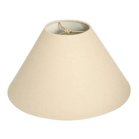 Beige/Eggshell Scalloped Panel Lamp Shade, 7 x 16 x 11 F1881