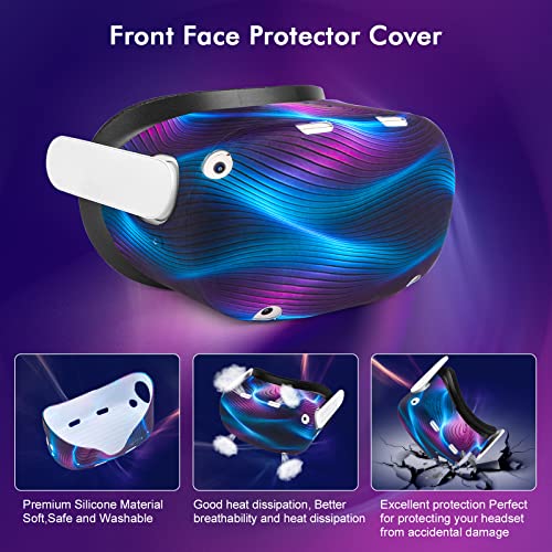 VR Accessory Set with Controller Grip Leather Cover, Shell Cover, Face Cover P6041