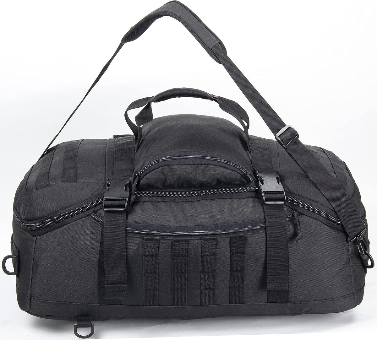 Black MOLLE Compatible Tactical Duffel Bag X949361
