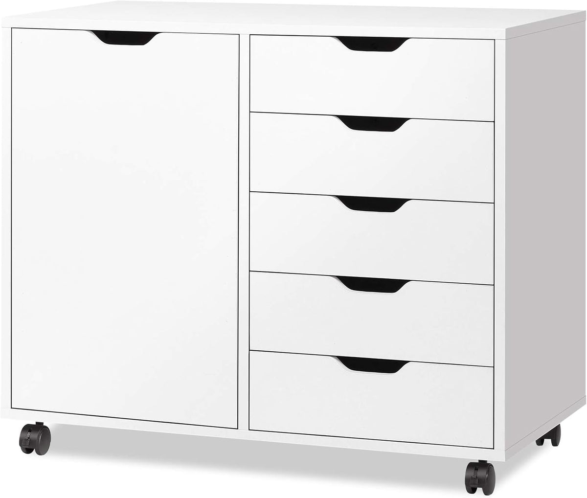 5-Drawer Wood Dresser Chest with Door H889022