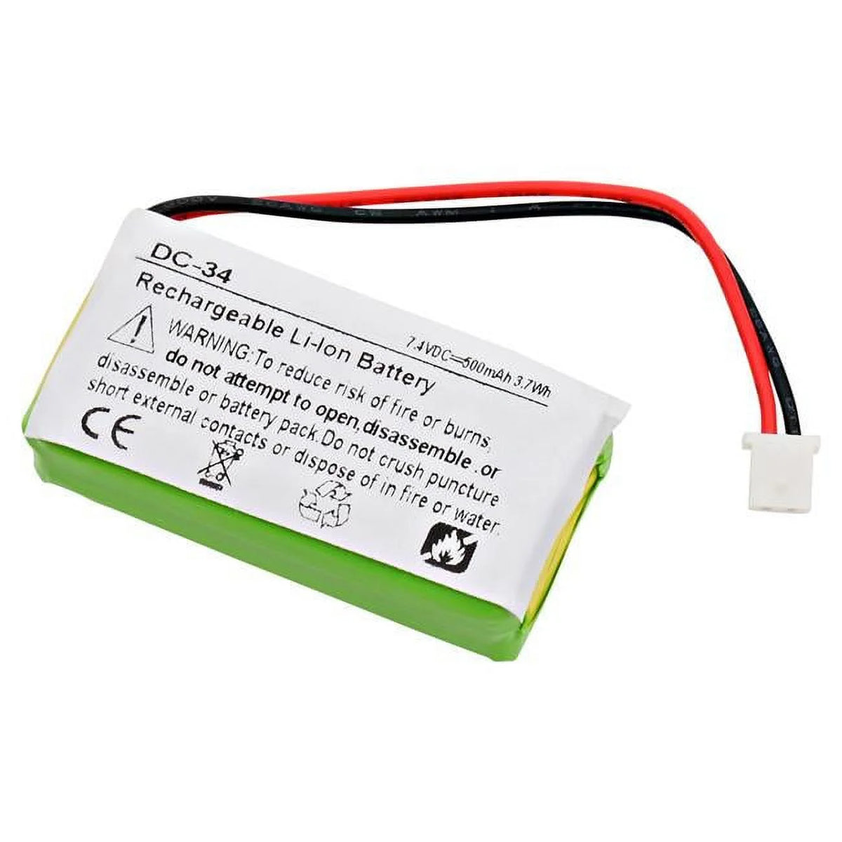 7.4V 500 mAh Dog Collar Battery X930306