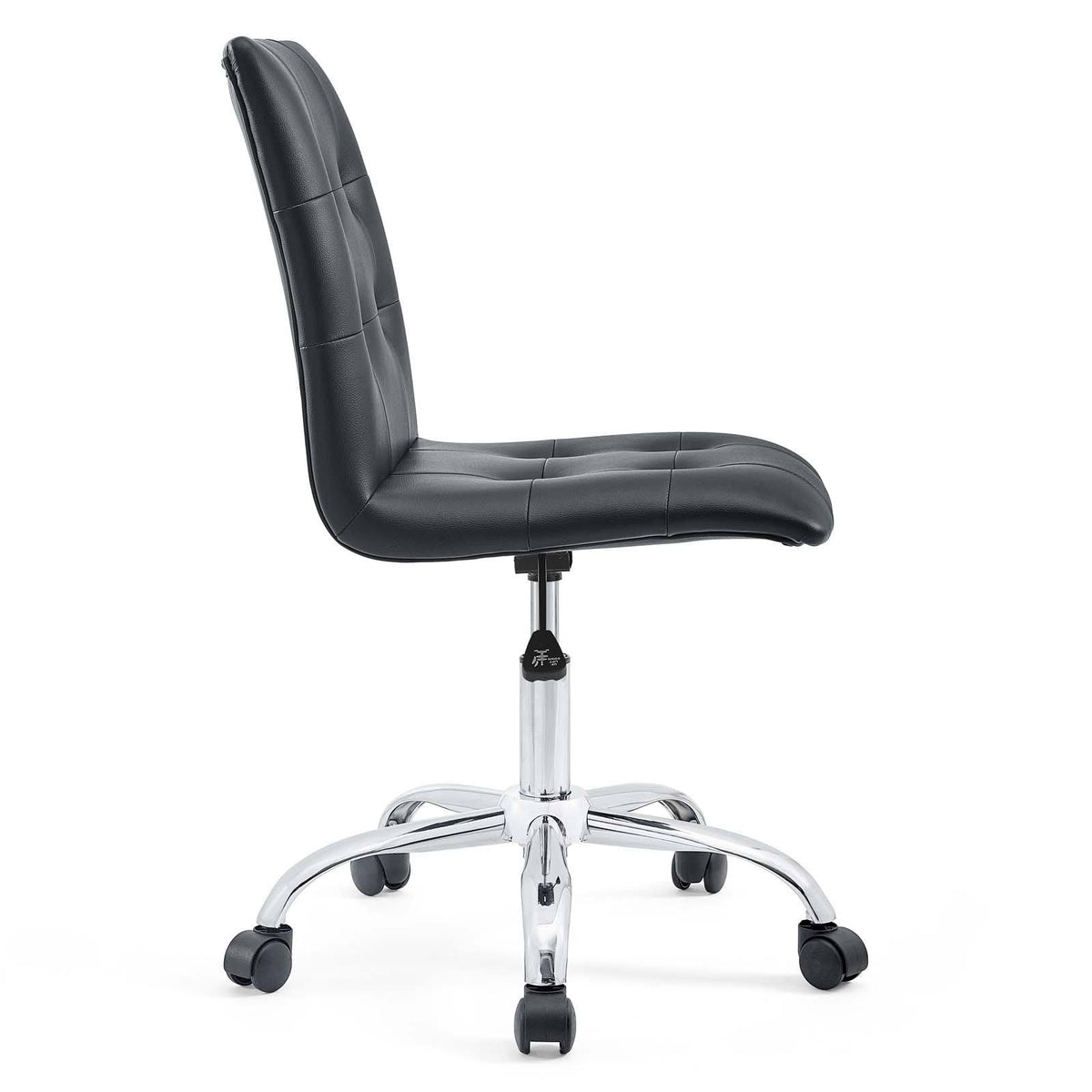 Brown Armless Mid Back Office Chair U264