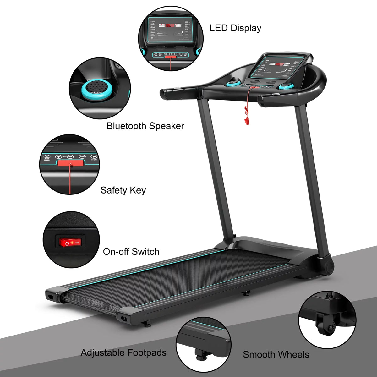 2.25HP Electric Treadmill K37254