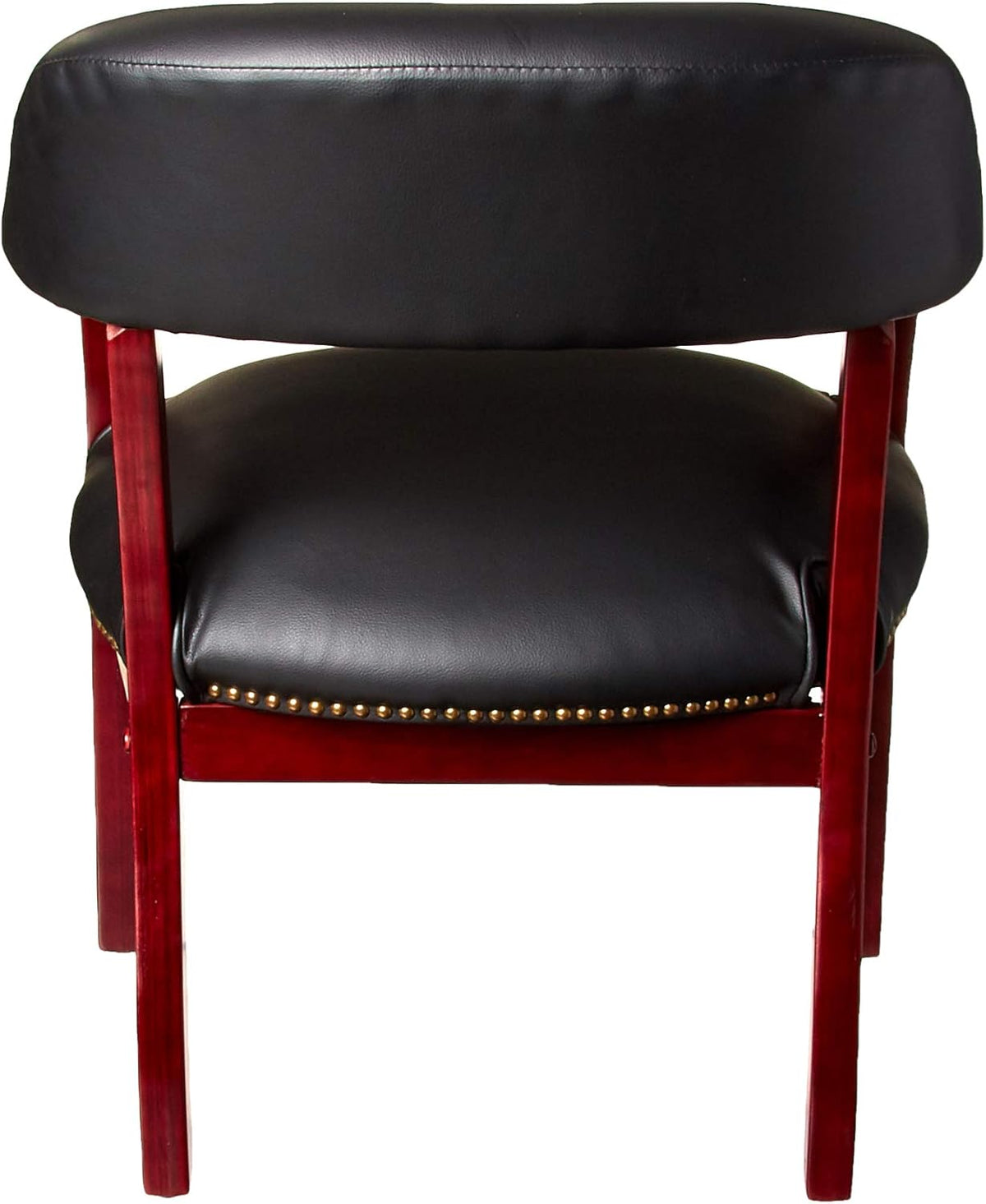 Black Vinyl Captain’s Chair N254323