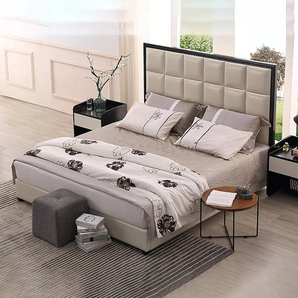 Genuine Leather Queen Size Bed Frame G2585