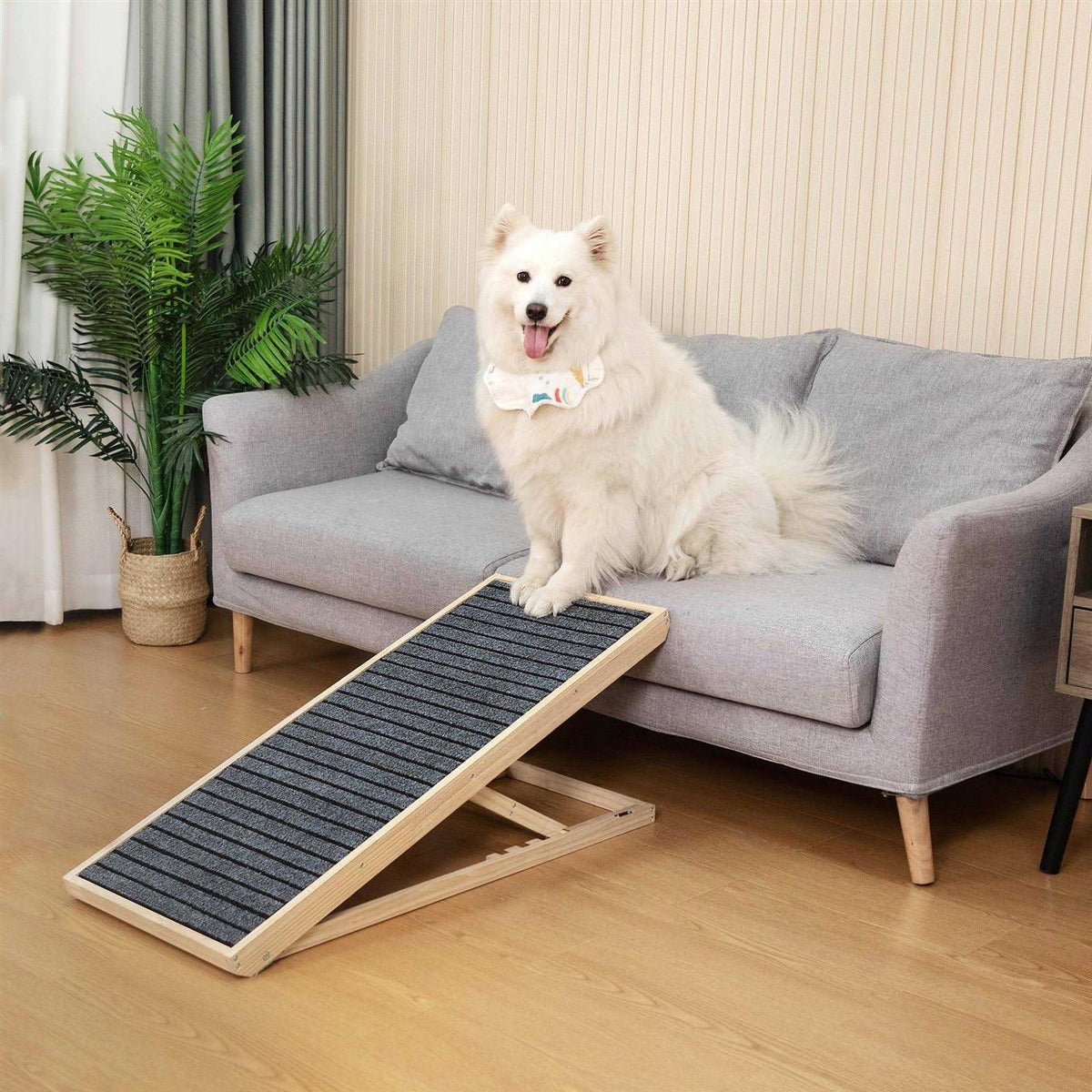 Folding Dog Ramp 4-Level Height Adjustable Non-slip G468321