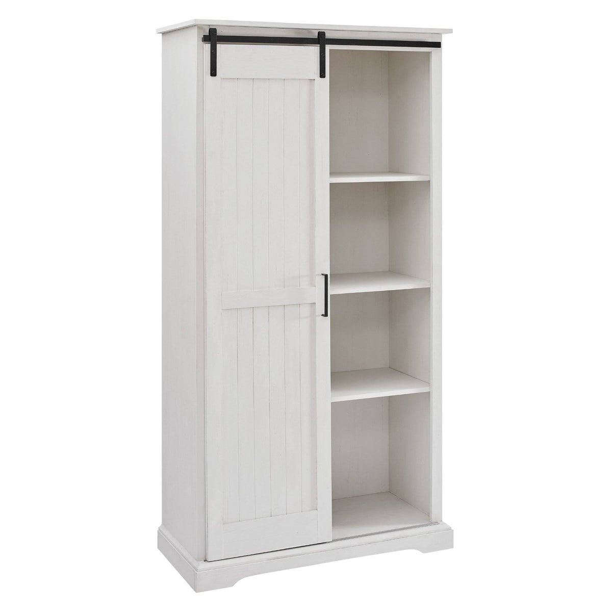 Brushed White Sliding Door Cabinet H507