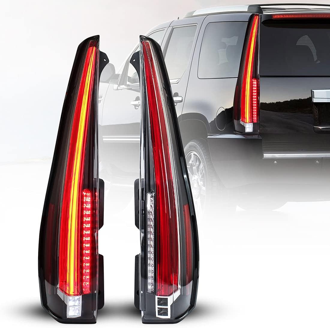 Clear LED Tail Lights Assembly for Cadillac Escalade ESV J3366