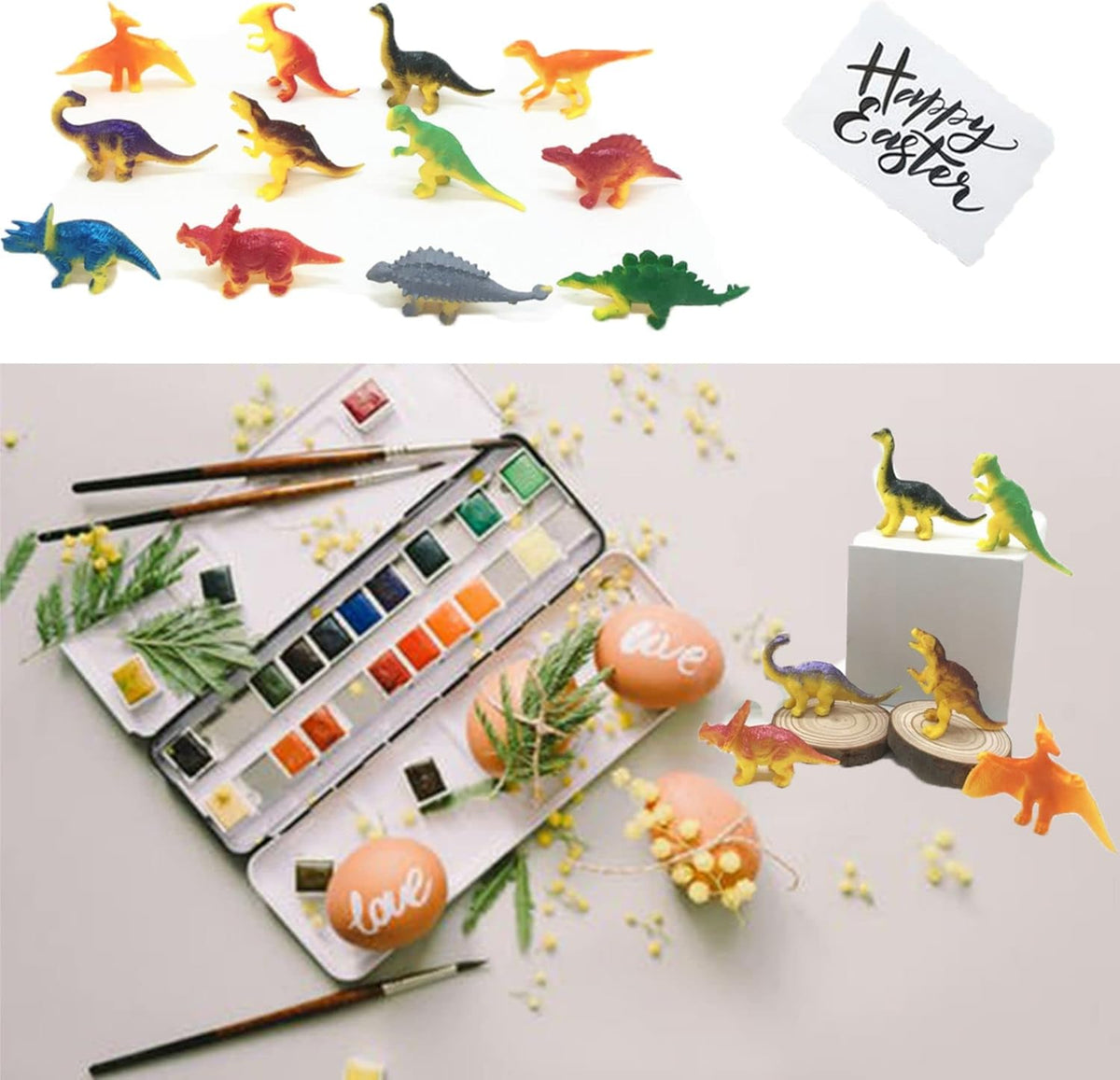 24 Packs Mini Plastic Dinosaur Toys D17602