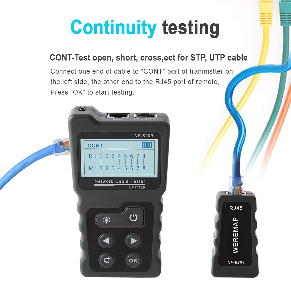 Network Cable Tester CAT5 CAT6 Wire Tracker E428