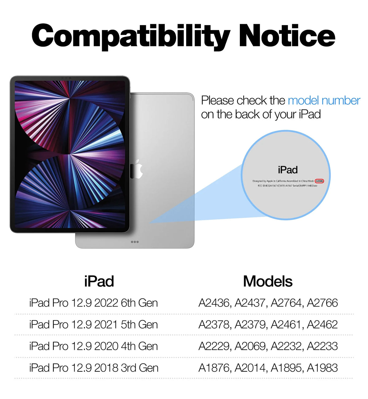 Backlit Magnetic Keyboard Case for iPad Pro 12.9-inch C961232