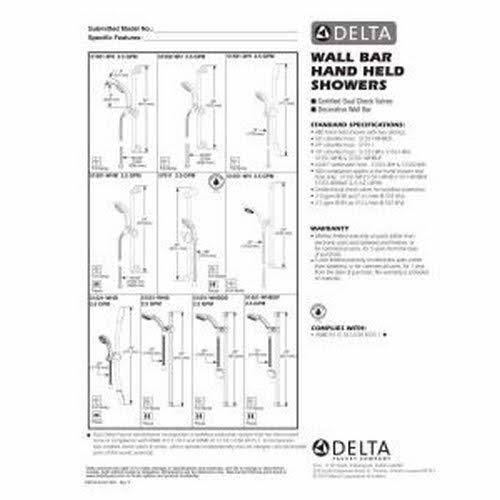 Chrome Slide Bar Hand Shower O318