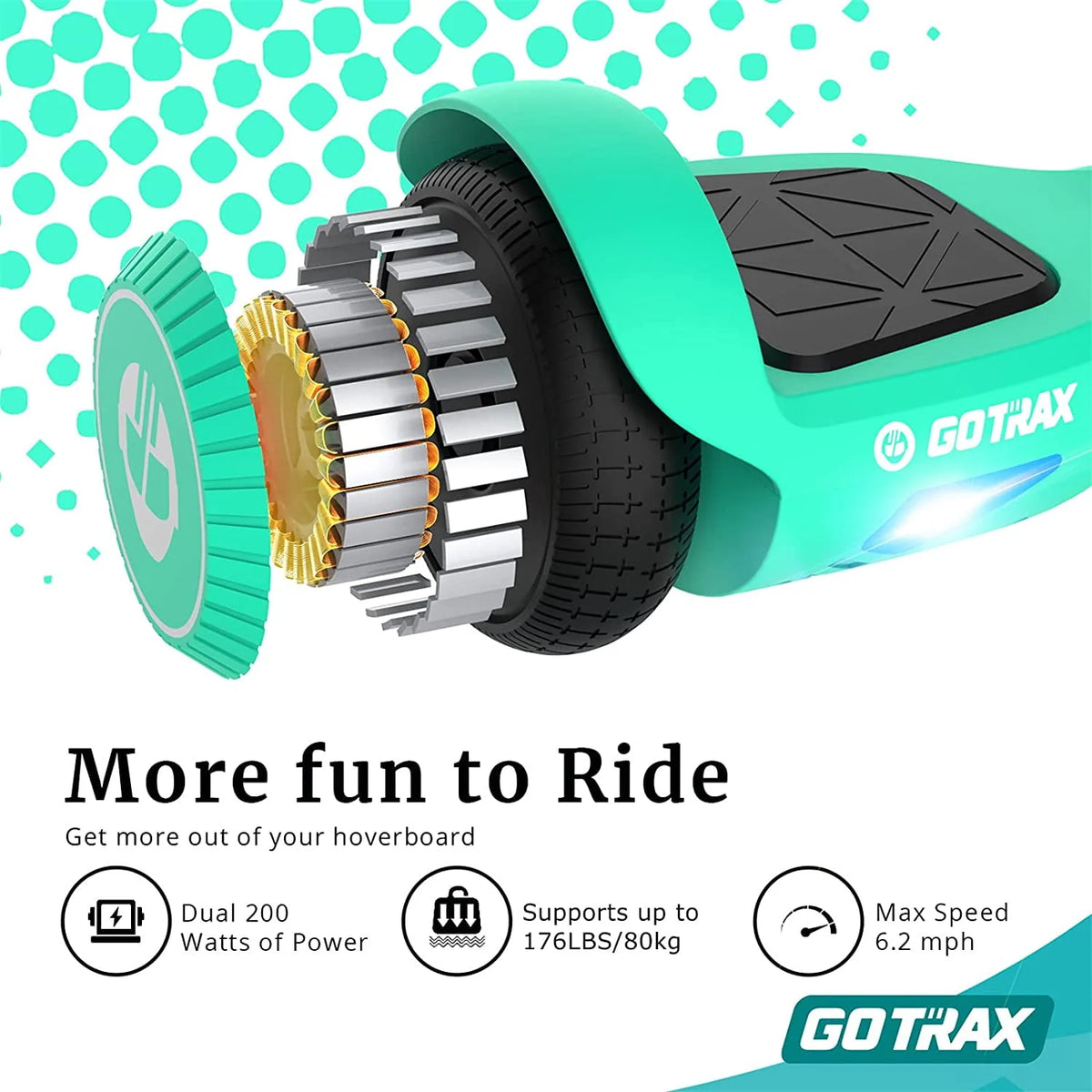 6.5 Tires Black Self Balancing Scooter F741610