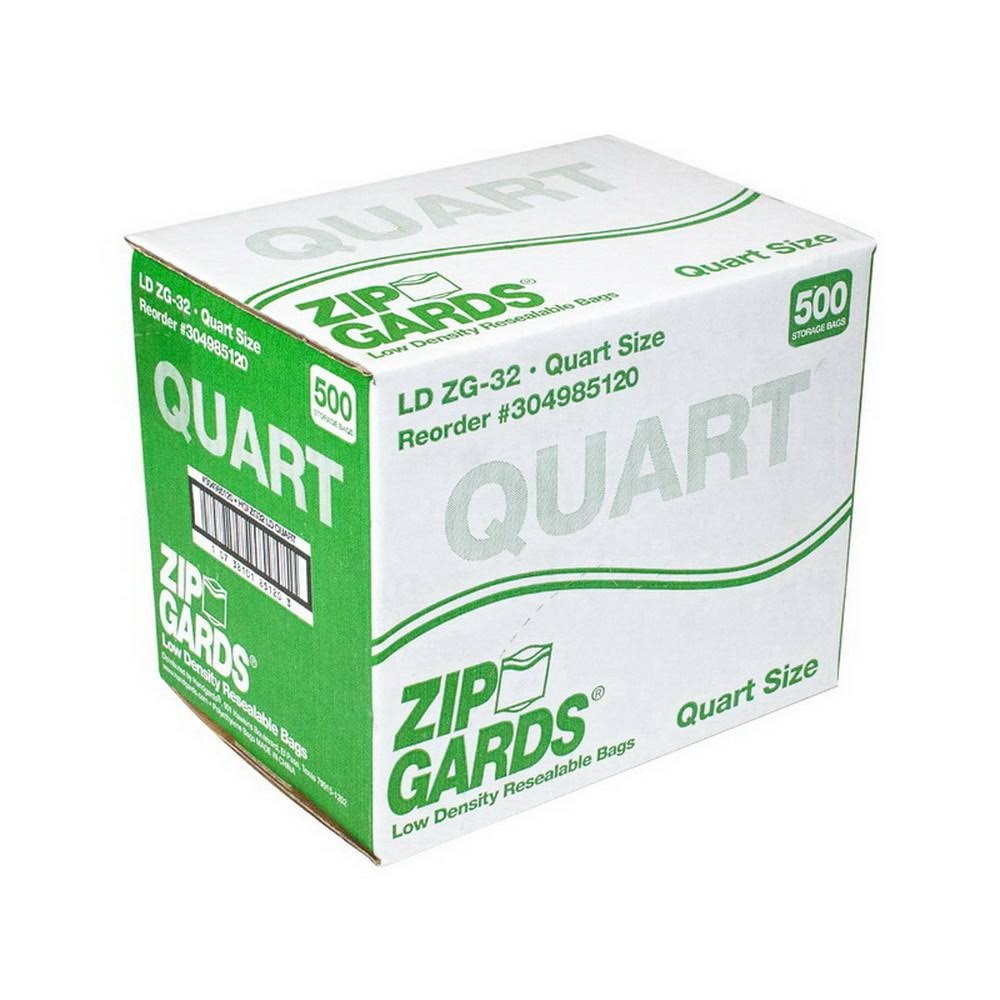 Bag Low Density Recloseable 7x8 Quart Storage Bag F709