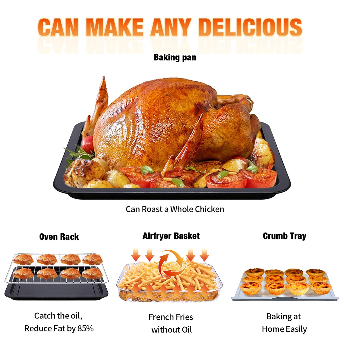 14 Quart Non Stick Air Fryer Oven T726847