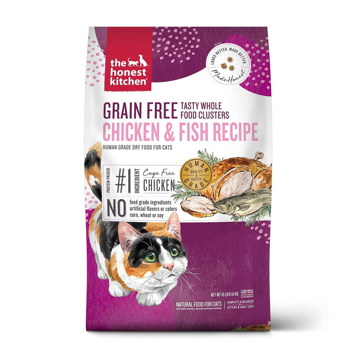 Grain-Free Chicken Fish Dry Cat Food K348