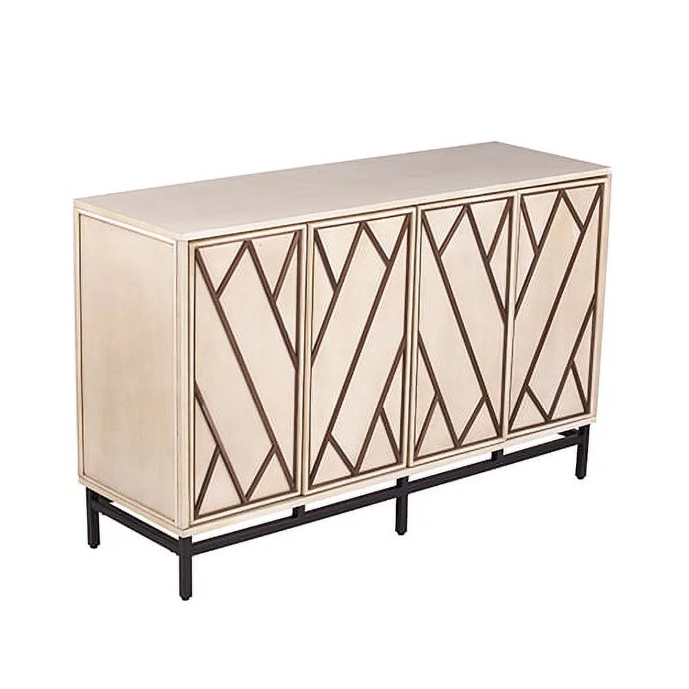 Antique Cream Black Buffet Z590
