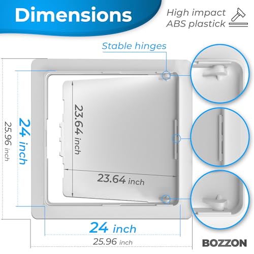 12x12 inch White Plastic Access Panel J628969