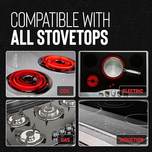 8" Frying Pan, Tri-Clad Stainless Steel and Nonstick Ceramic, Non Toxic Cookware G37773