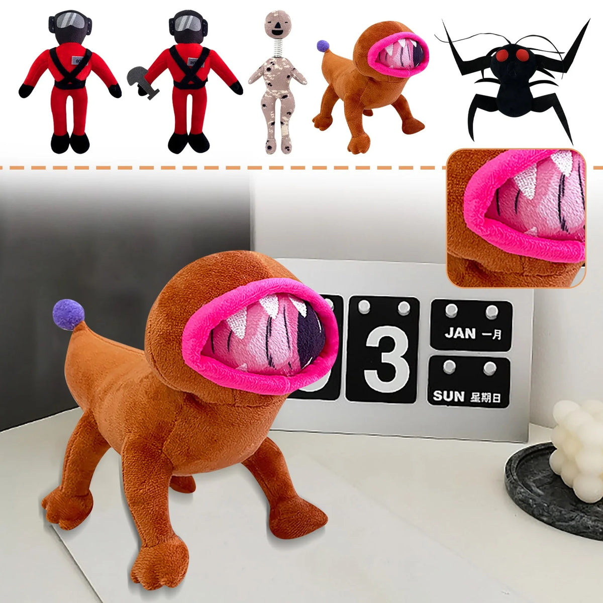 Coil-Head Plush Doll 9.8" Stuffed Animal Figure T1094