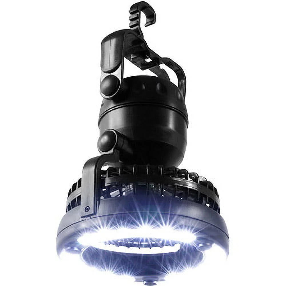 Weather-Resistant Camping Lantern with Ceiling Fan and 18 LED Bulbs M818980