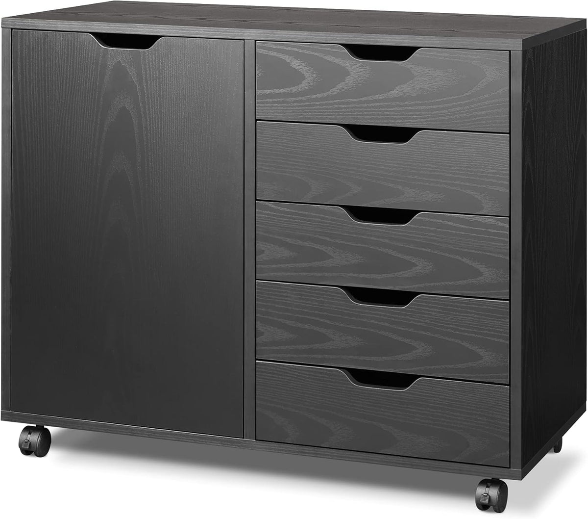 5-Drawer Wood Dresser Chest with Door H889022