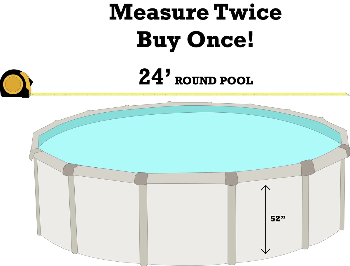 Round 24-ft-by-52 Inch 25 Gauge Swimming Pool Liner L352359